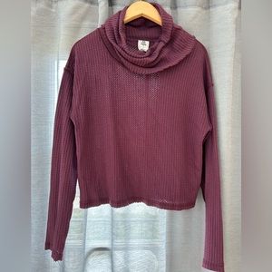 We the Free cropped turtleneck sweater